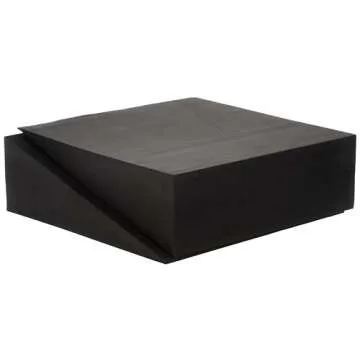 Trademark Innovations 12" Foam Incline Stretch Wedge - Set of 2, Black