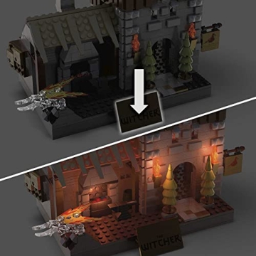 MEGA The Witcher Building Set with Griffin and Geralt Figure