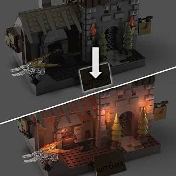 MEGA The Witcher Building Set with Griffin and Geralt Figure