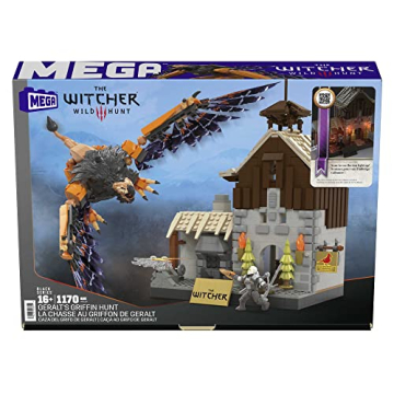 MEGA The Witcher Building Set with Griffin and Geralt Figure