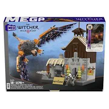 MEGA The Witcher Building Set with Griffin and Geralt Figure