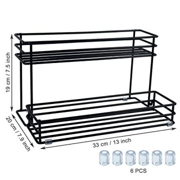 Stylish 8 Bottle Coffee Syrup Organizer Rack for Gift