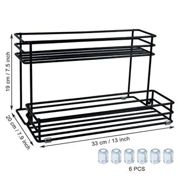 Stylish 8 Bottle Coffee Syrup Organizer Rack for Gift