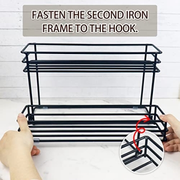 Stylish 8 Bottle Coffee Syrup Organizer Rack for Gift