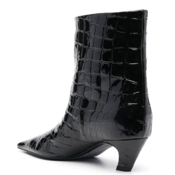 Stylish FSJ Square Toe Kitten Heel Ankle Boot for Women