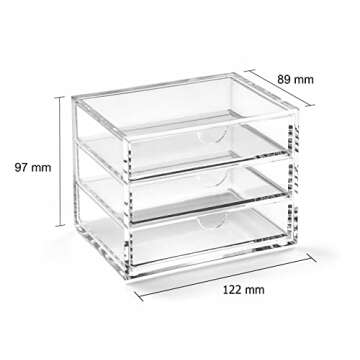 Osco Triple Acrylic Drawer for Stylish Organization
