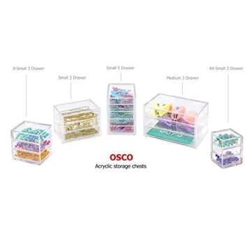 Osco Triple Acrylic Drawer for Stylish Organization