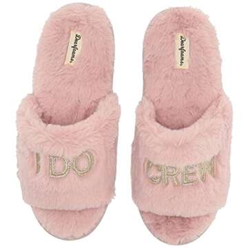 Dearfoams I Do Crew Slippers for Wedding & Bachelorette