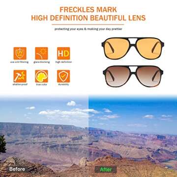 Retro 70s Sunglasses - Trendy UV Protection for Everyone