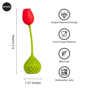 OTOTO Tulip Tea Infuser - Cute Tea Steeper for Every Occasion