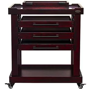 Meeden 5 Tier Art Cart - Stylish Beech Wood Utility Storage