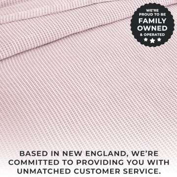 Cotton Waffle Weave Blanket - Twin Size, Lightweight Comfort