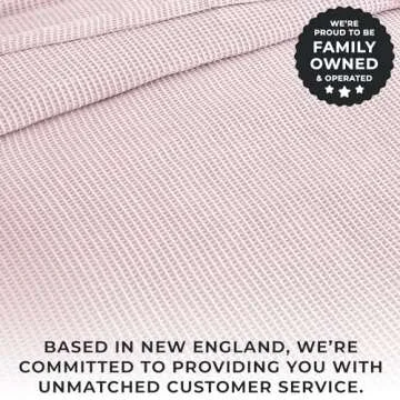 Cotton Waffle Weave Blanket - Twin Size, Lightweight Comfort