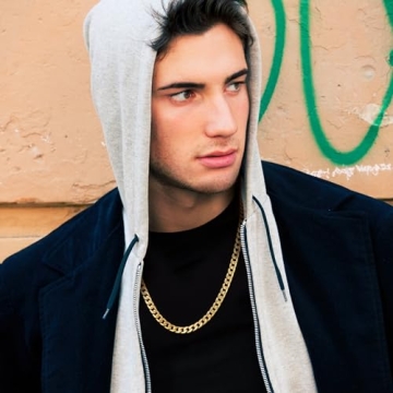 Durable Men's Gold Curb Chain Necklace 20 in for Trendy Style