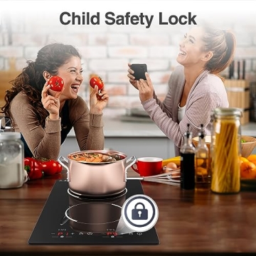 GIHETKUT Induction Cooktop 2300W Double Burner Cooking Essential