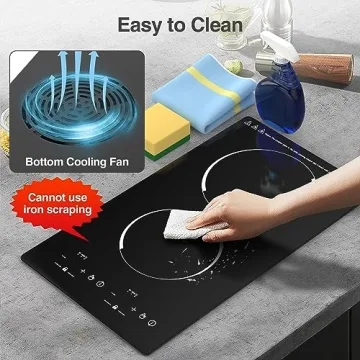 GIHETKUT Induction Cooktop 2300W Double Burner Cooking Essential