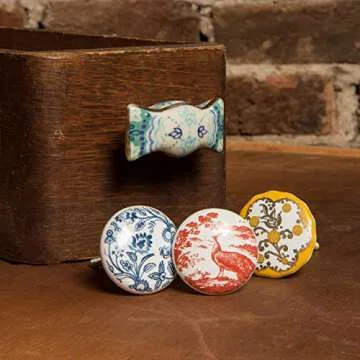Ceramic Beckenham Knobs - Set of 6 Unique Pulls