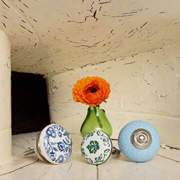 Ceramic Beckenham Knobs - Set of 6 Unique Pulls