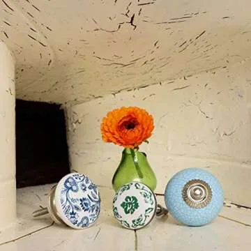 Ceramic Beckenham Knobs - Set of 6 Unique Pulls