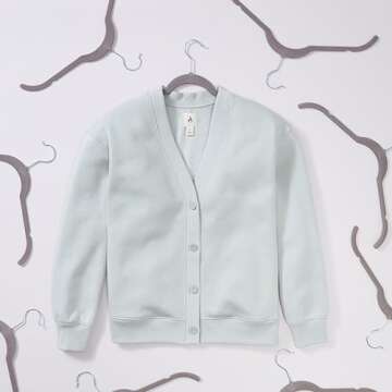 Amazon Basics Space-Saving Slim, Velvet, Non-Slip Shirt Clothes Hangers, Gray/Silver - Pack of 100