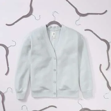 Amazon Basics Space-Saving Slim, Velvet, Non-Slip Shirt Clothes Hangers, Gray/Silver - Pack of 100