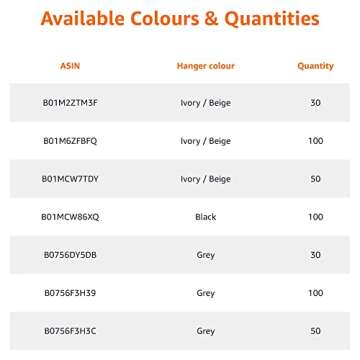 Amazon Basics Space-Saving Slim, Velvet, Non-Slip Shirt Clothes Hangers, Gray/Silver - Pack of 100