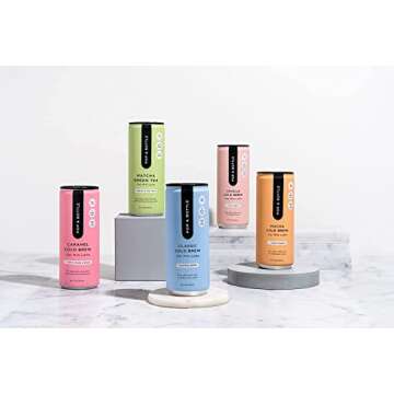 Pop & Bottle, Oat Milk Lattes - Maca, Antioxidants, Ashwagandha, MCT Oil, Collagen, Mushrooms, Organ...