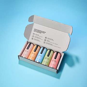 Pop & Bottle, Oat Milk Lattes - Maca, Antioxidants, Ashwagandha, MCT Oil, Collagen, Mushrooms, Organic, Dairy & Gluten Free, Great as Iced Coffee, Lightly Sweetened with Dates - 8 Fl Oz (5 Pack)