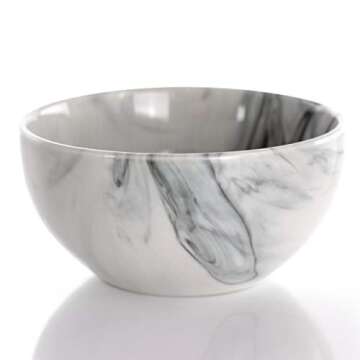 Elama Marble Dinnerware Set - 16 Piece Elegant Tableware