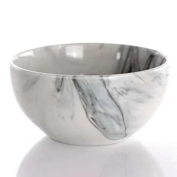 Elama Marble Dinnerware Set - 16 Piece Elegant Tableware