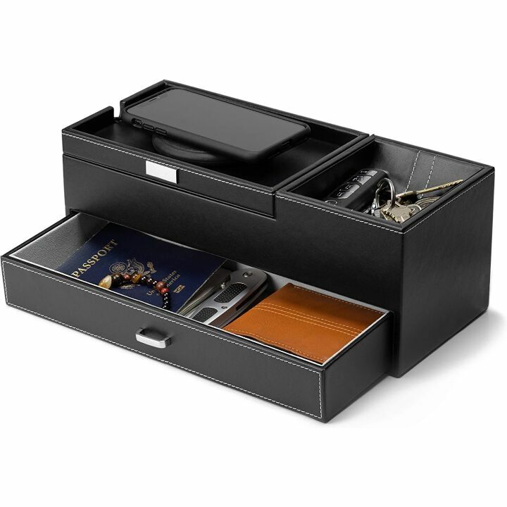 HOUNDSBAY Captain Dresser & Nightstand Valet Organizer