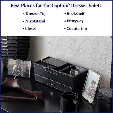 HOUNDSBAY Captain Dresser & Nightstand Valet Organizer