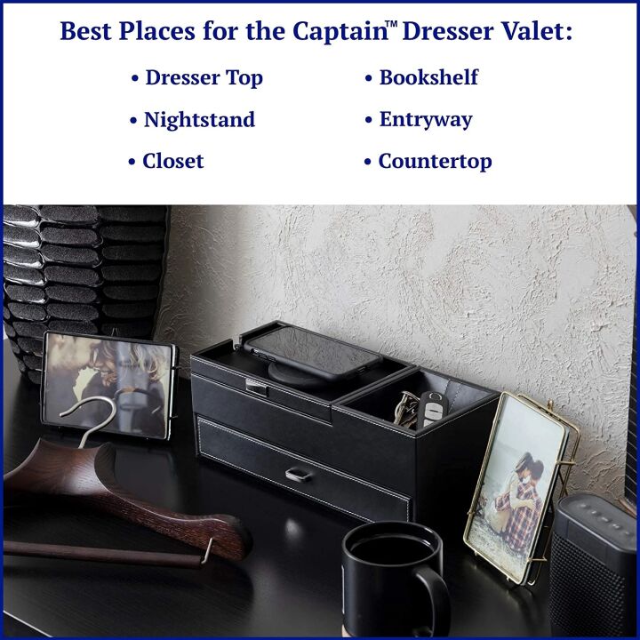 HOUNDSBAY Captain Dresser & Nightstand Valet Organizer