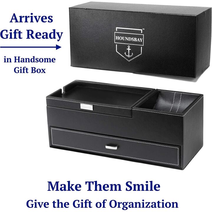 HOUNDSBAY Captain Dresser & Nightstand Valet Organizer