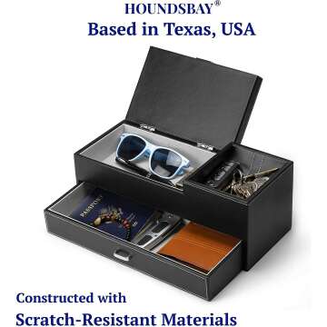 HOUNDSBAY Captain Dresser & Nightstand Valet Organizer