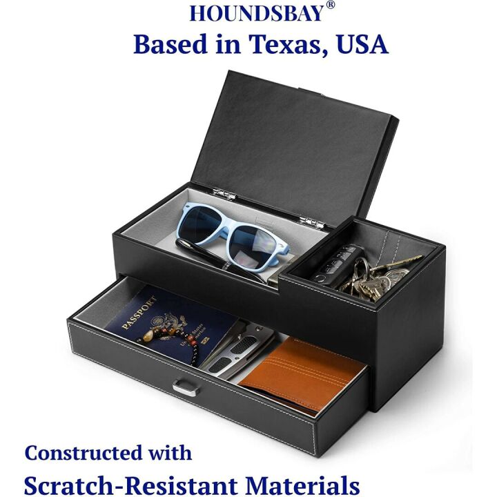 HOUNDSBAY Captain Dresser & Nightstand Valet Organizer