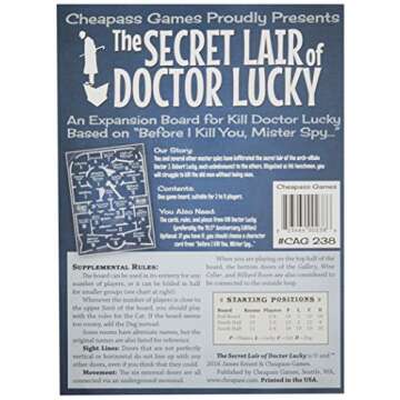 Cheapass Games Secret Lair of Doctor Lucky Expansion Board