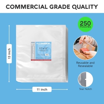 Avid Armor Vacuum Sealer Bags - Heavy Duty, BPA-Free 250 Pack