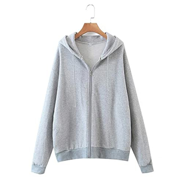MISSACTIVER Vintage Oversized Zip Up Hoodie for Women
