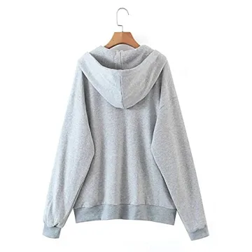 MISSACTIVER Vintage Oversized Zip Up Hoodie for Women