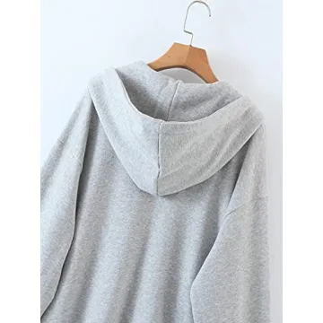 MISSACTIVER Vintage Oversized Zip Up Hoodie for Women