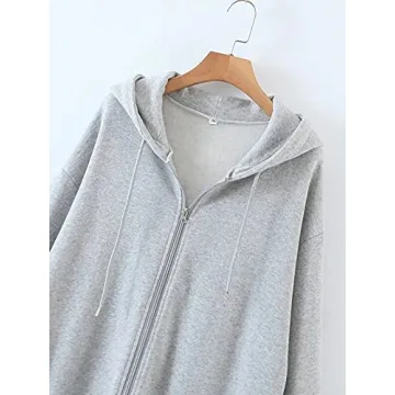 MISSACTIVER Vintage Oversized Zip Up Hoodie for Women