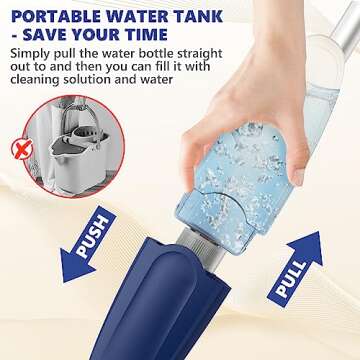 Ergonomic Spray Mop for Effortless Floor Cleaning