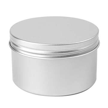 Tosnail Lightweight Round Tins with Screw Lids 24 Pack