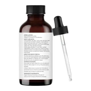 Majestic Pure Organic Rosemary Essential Oil - 100% Pure & Premium Rosemary Oil for Hair Growth, Skin, Face, Aromatherapy & Diffuser - 1 fl oz | Perfect Organic Rosemary Oil for Hair Growth