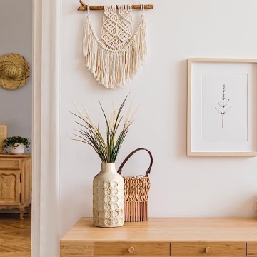 LUKA Ceramic Rustic Vase - 10 Inch Terracotta Home Decor