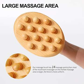 AiRelax Wooden Massage Brush - Cellulite & Skin Relief