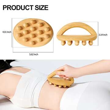 AiRelax Wooden Massage Brush - Cellulite & Skin Relief