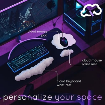 Qloud Cloud Wrist Rest Keyboard for Ergonomic Comfort