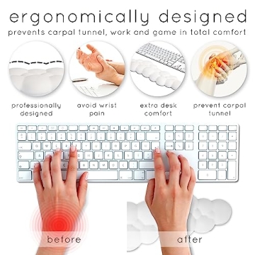 Qloud Cloud Wrist Rest Keyboard for Ergonomic Comfort